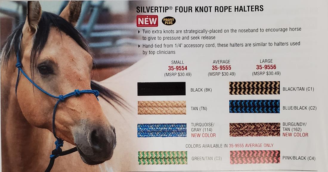 Rope Halter Fourknot Lrg